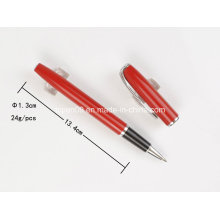 Rojo chino rodillo Metal escritura pluma con repuesto importado